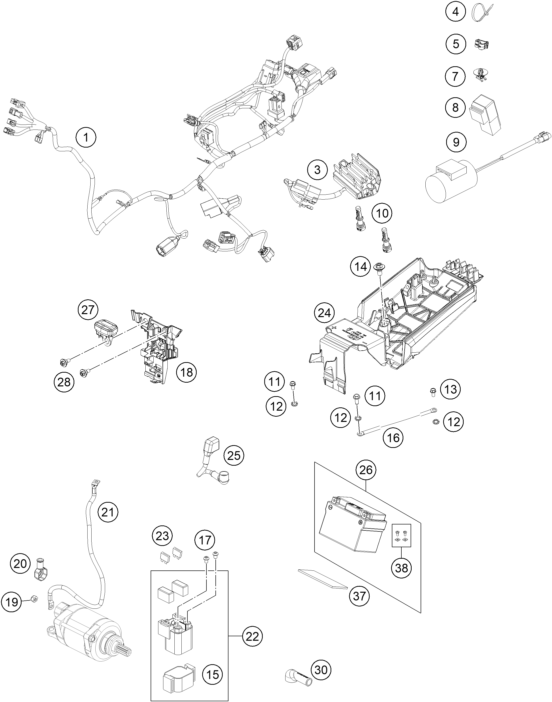 Explosionsgrafik KABELSTRANG