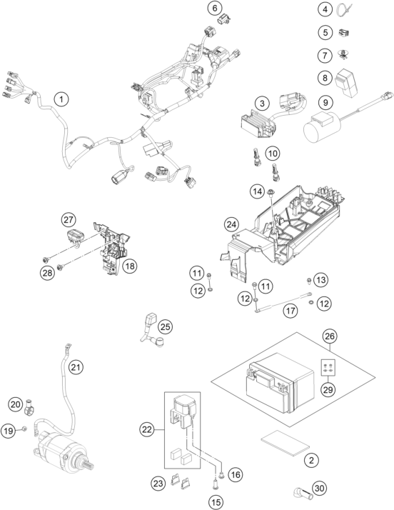 Explosionsgrafik KABELSTRANG