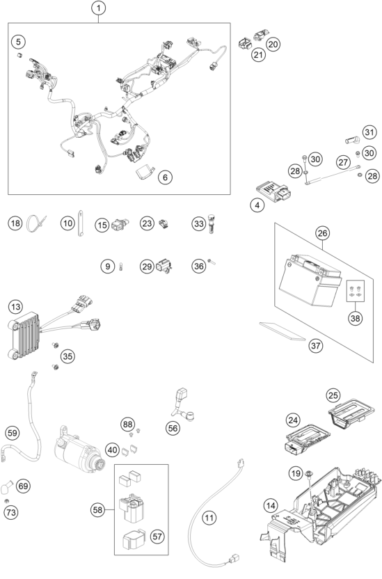 Explosionsgrafik KABELSTRANG