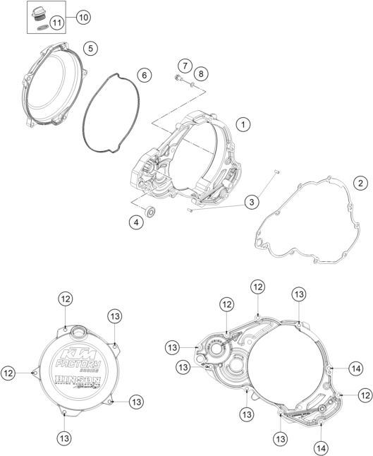Explosionsgrafik KUPPLUNGSDECKEL