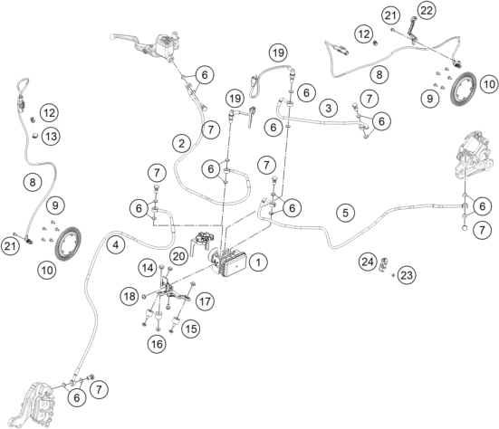 Explosionsgrafik ABS