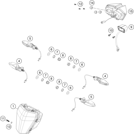 Explosionsgrafik LICHTANLAGE