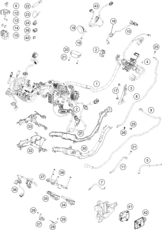 Explosionsgrafik KABELSTRANG
