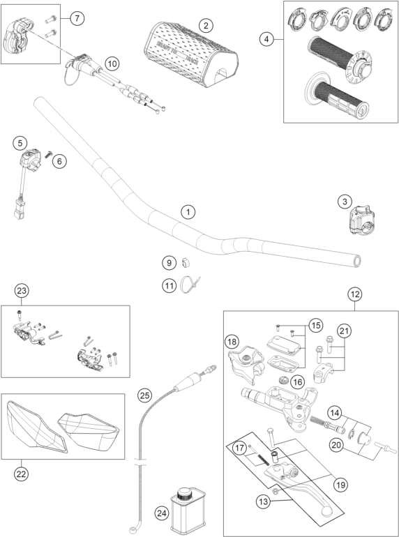Explosionsgrafik LENKER, ARMATUREN