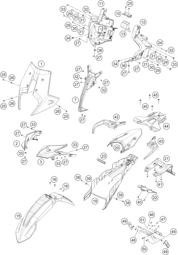 Explosionsgrafik MASKE, KOTFLÜGEL