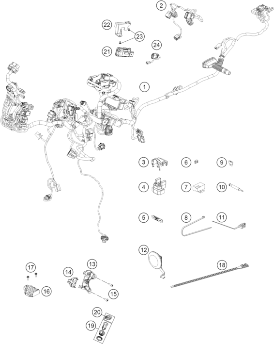 Explosionsgrafik KABELSTRANG