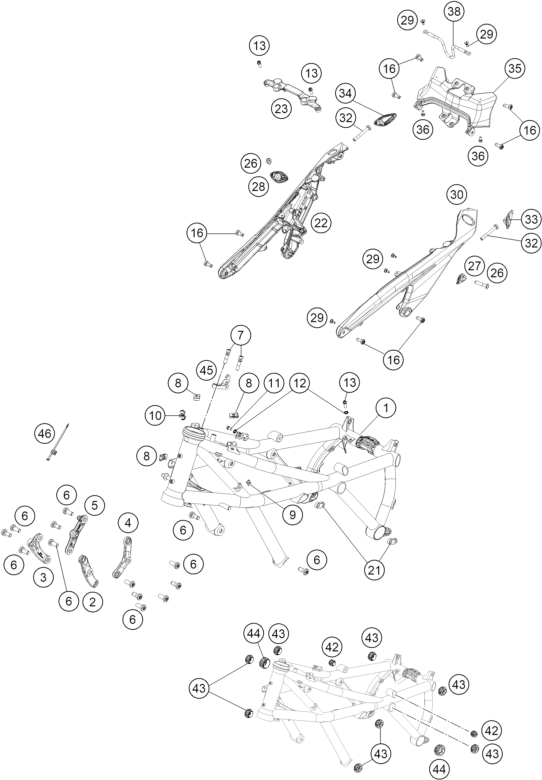 Explosionsgrafik RAHMEN
