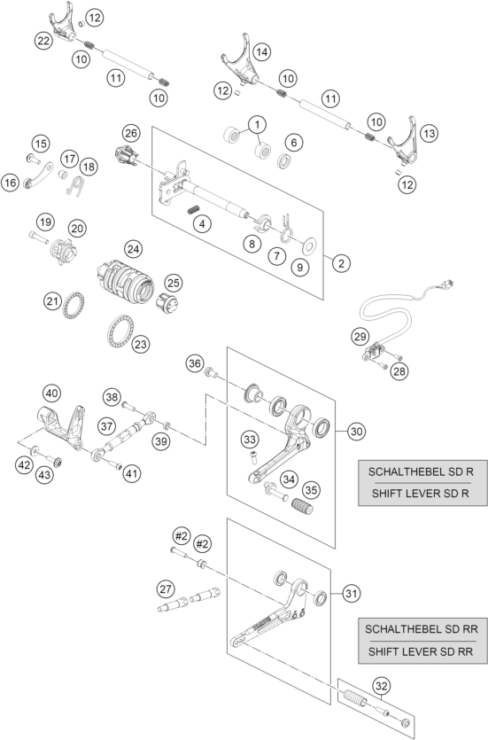 Explosionsgrafik SCHALTUNG