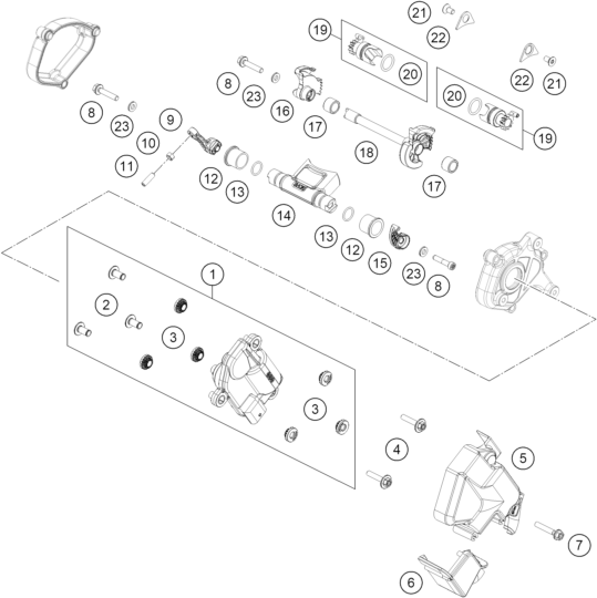 Explosionsgrafik AUSLASSSTEUERUNG