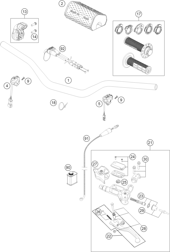 Explosionsgrafik LENKER, ARMATUREN