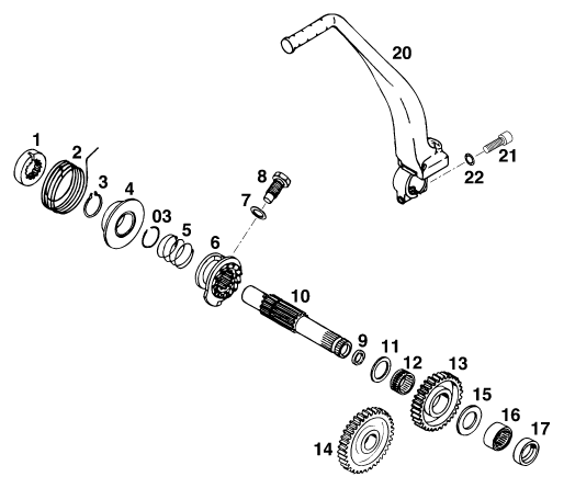 Explosionsgrafik KICKSTARTER