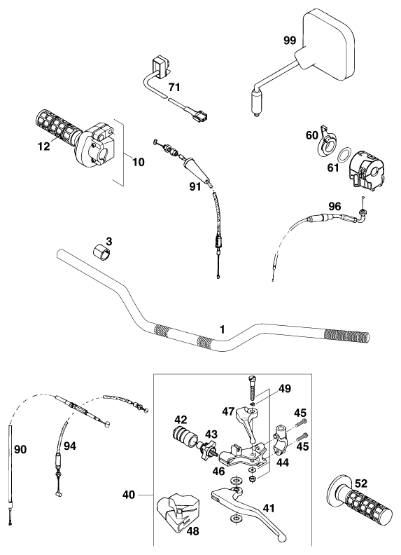 Explosionsgrafik LENKER, ARMATUREN