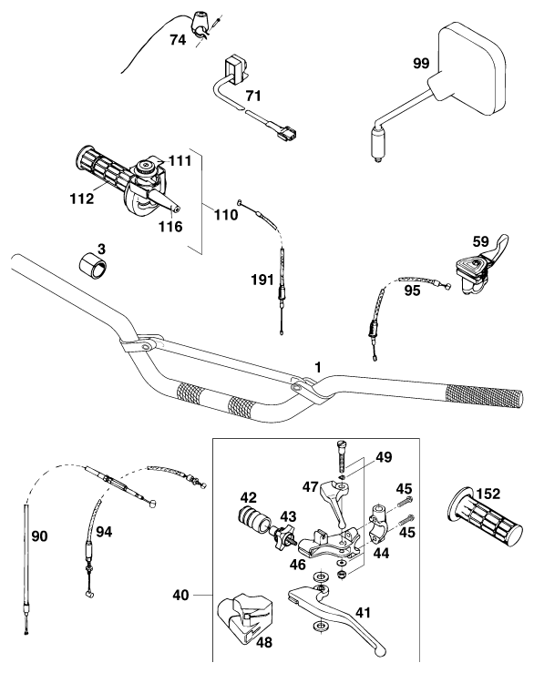 Explosionsgrafik LENKER, ARMATUREN