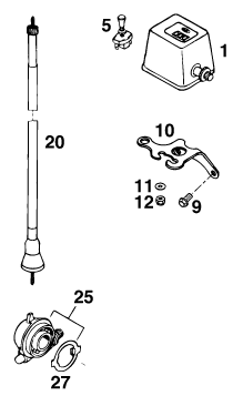 Explosionsgrafik INSTRUMENTE / SCHLOSSSYSTEM