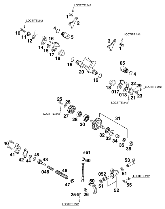 Explosionsgrafik AUSLASSSTEUERUNG