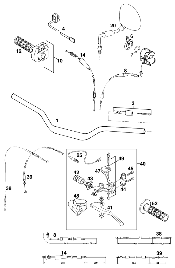 Explosionsgrafik LENKER, ARMATUREN