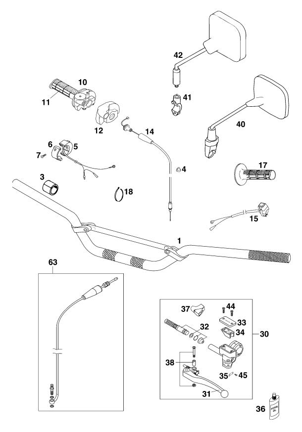 Explosionsgrafik LENKER, ARMATUREN