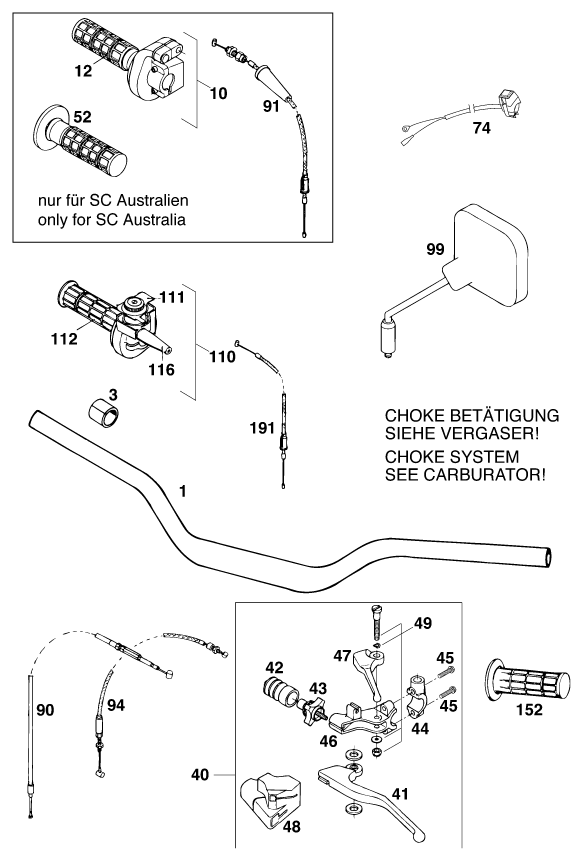 Explosionsgrafik LENKER, ARMATUREN