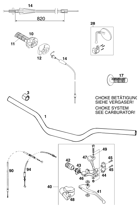 Explosionsgrafik LENKER, ARMATUREN