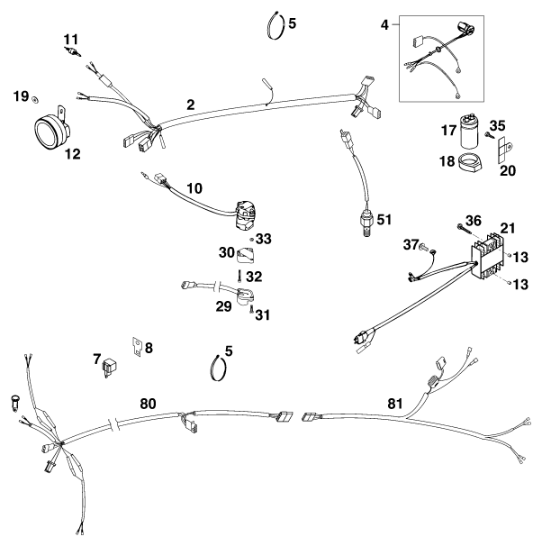 Explosionsgrafik KABELSTRANG