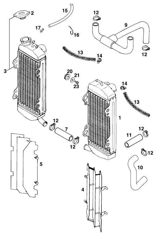 Explosionsgrafik KÜHLSYSTEM