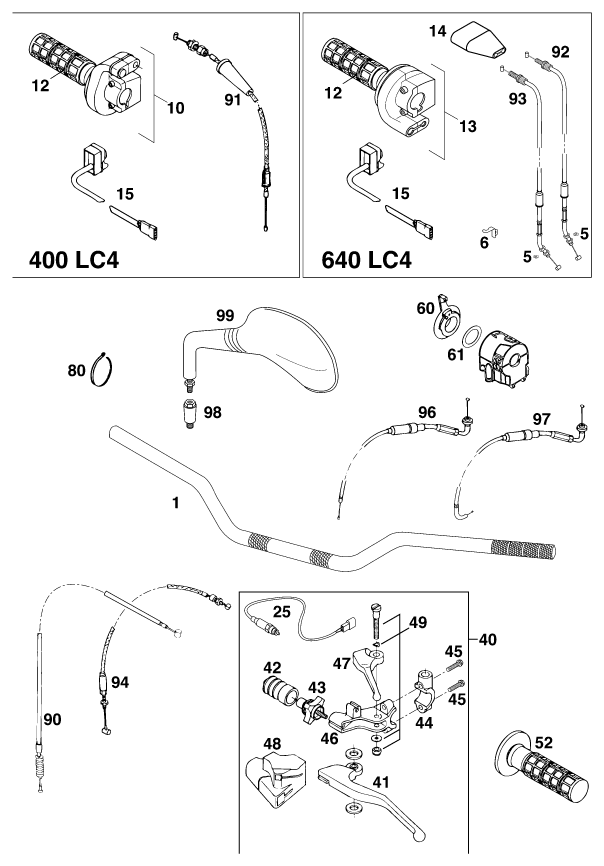 Explosionsgrafik LENKER, ARMATUREN