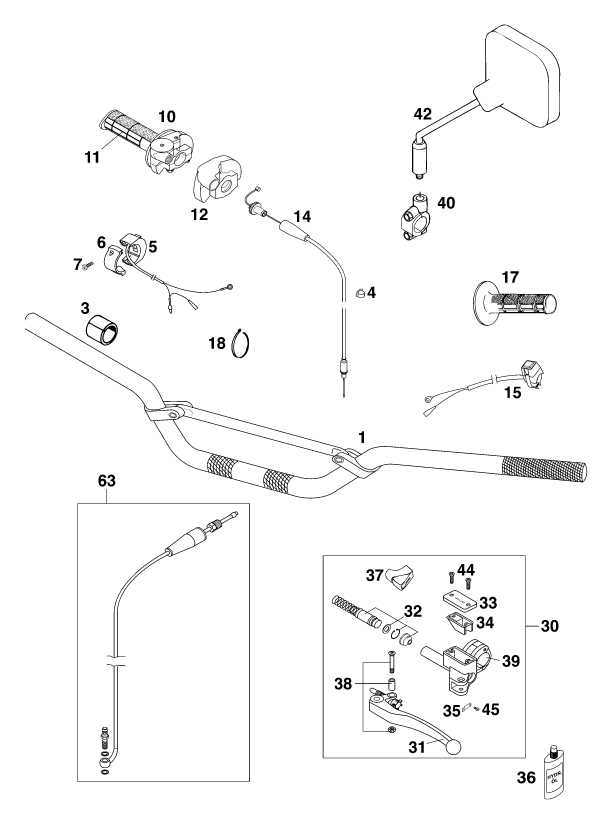 Explosionsgrafik LENKER, ARMATUREN
