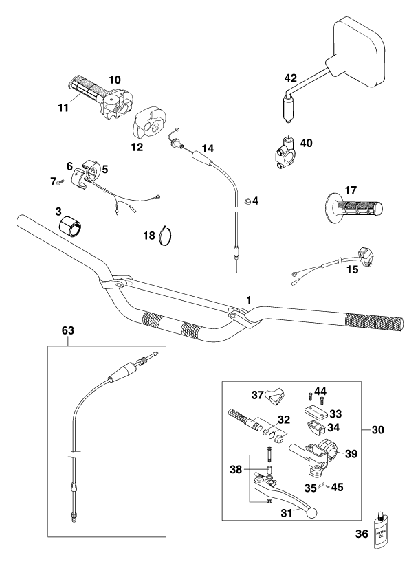 Explosionsgrafik LENKER, ARMATUREN