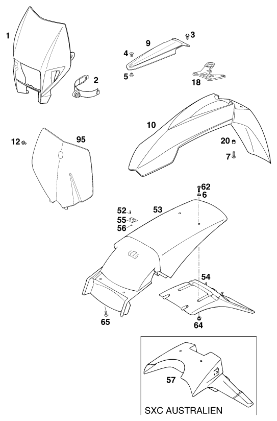 Explosionsgrafik MASKE, KOTFLÜGEL