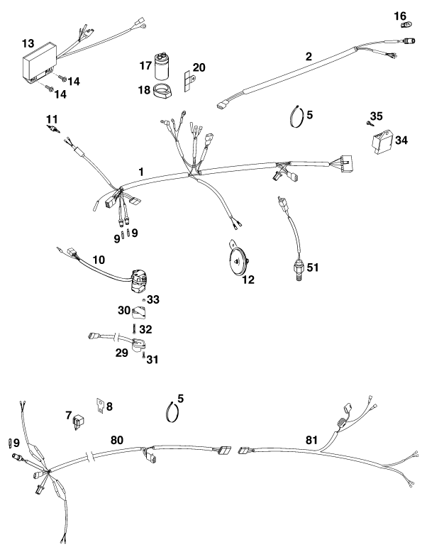 Explosionsgrafik KABELSTRANG