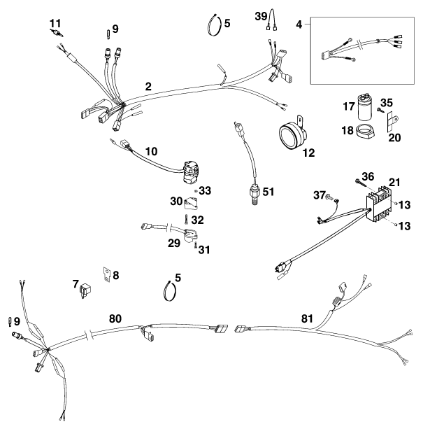 Explosionsgrafik KABELSTRANG