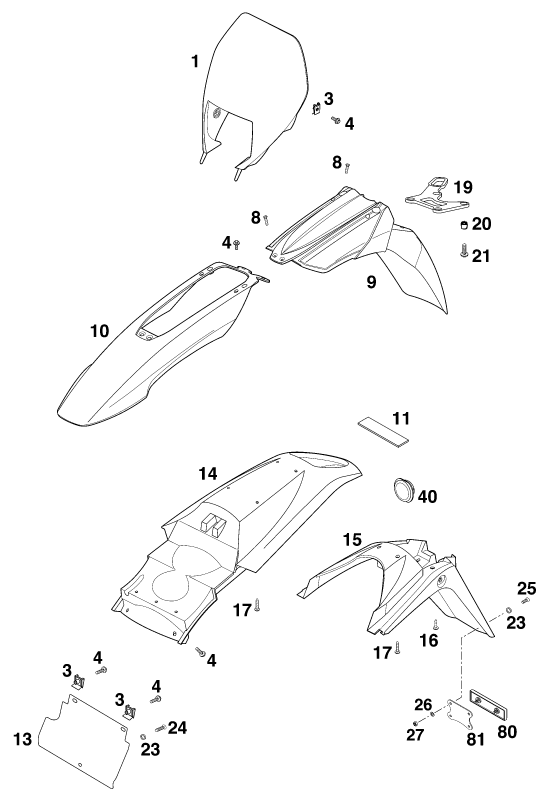 Explosionsgrafik MASKE, KOTFLÜGEL