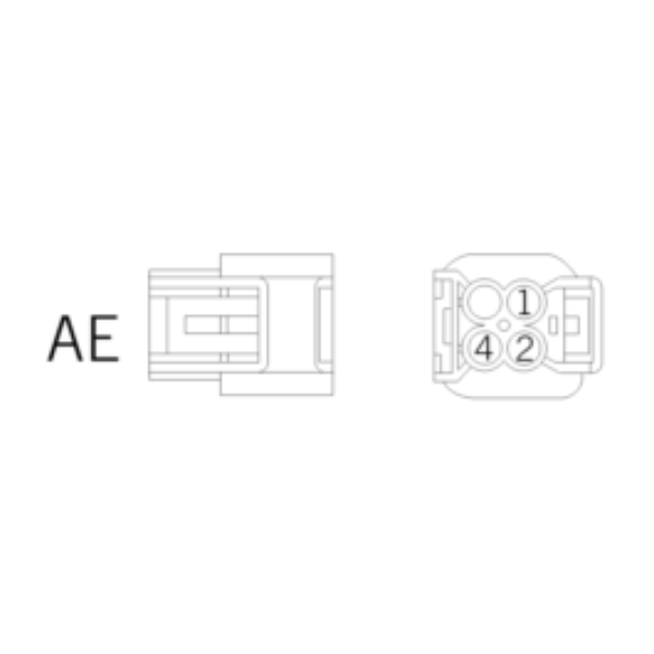 Ersatzstecker AE 4-polig-bl