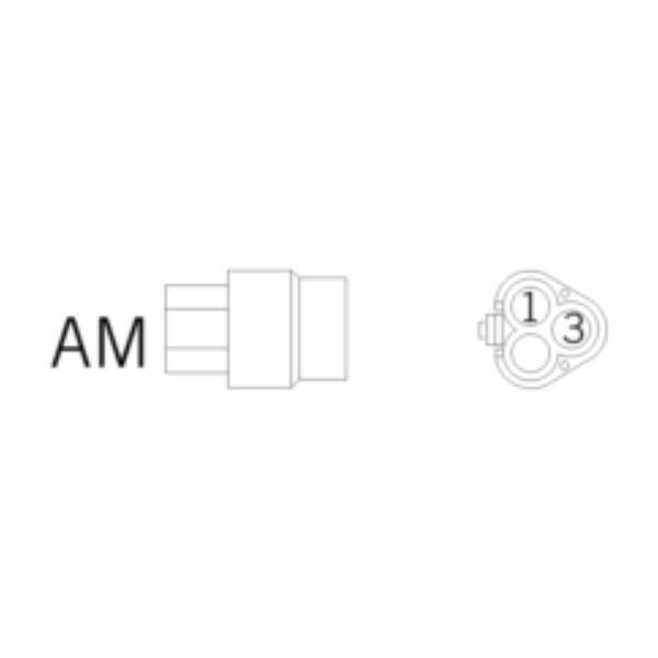 Ersatzstecker AM 3-polig-nt