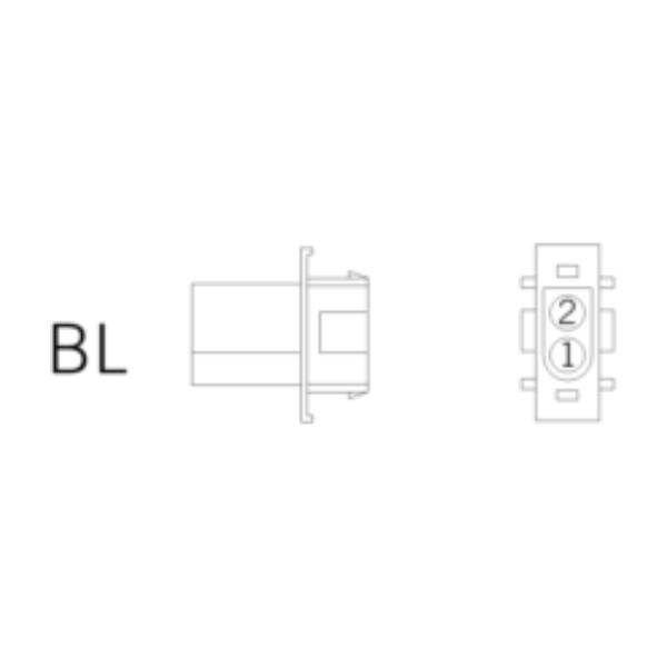 Ersatzstecker BL 2-polig-nt