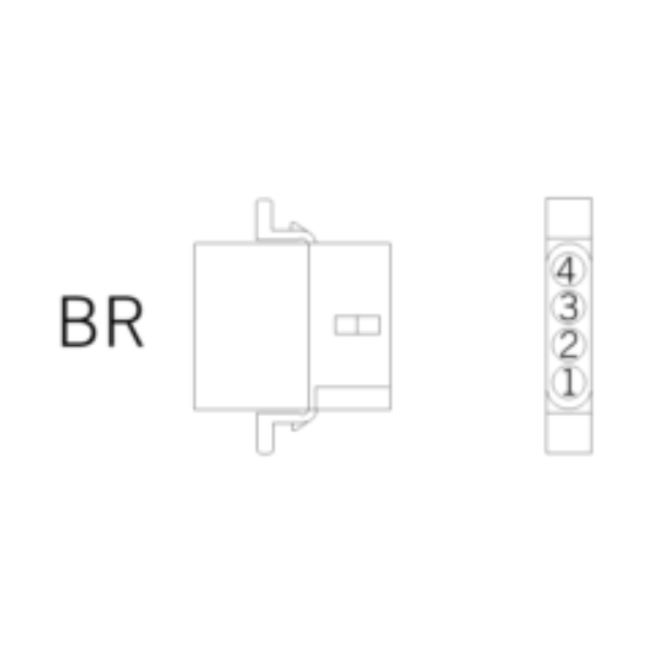 Ersatzstecker BR 4-polig-nt