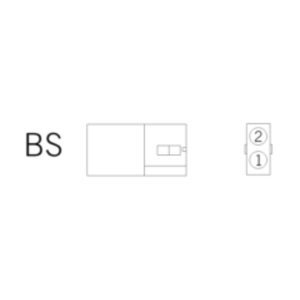 Ersatzstecker BS 2-polig-nt