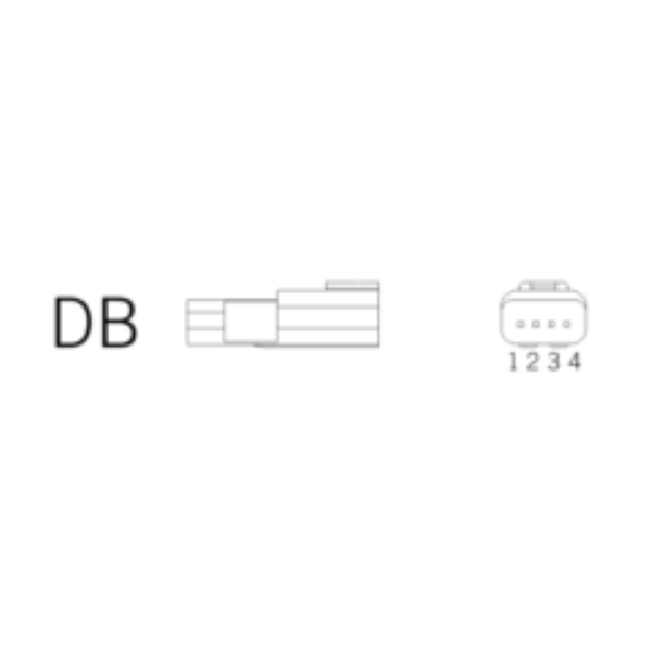 Ersatzstecker DB 4-polig-wh
