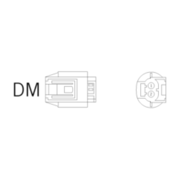 Ersatzstecker DM 2-polig-bl