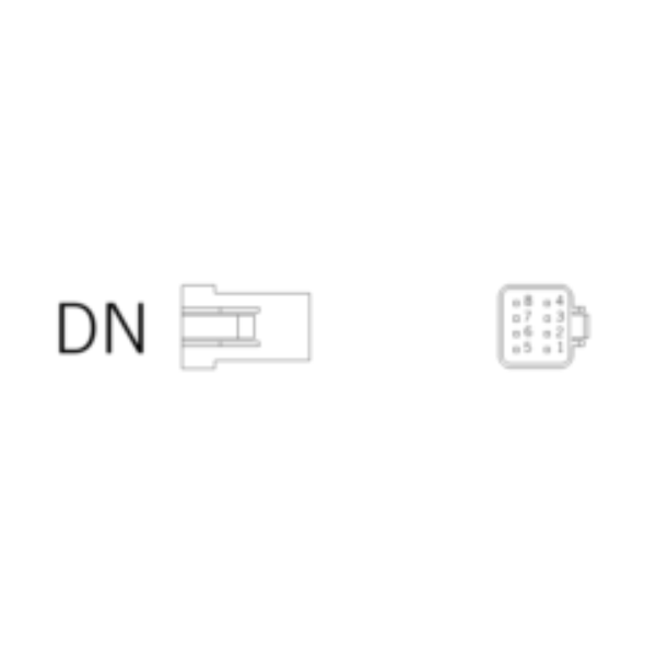 Ersatzstecker DN 8-polig-wh