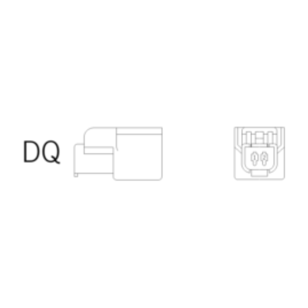 Ersatzstecker DQ 2-polig-bl