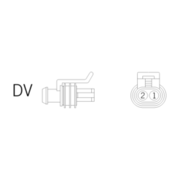Ersatzstecker DV 2-polig-bl