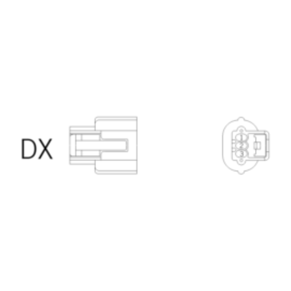 Ersatzstecker DX 3-polig-bl