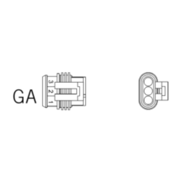 Ersatzstecker GA 3-polig-bl