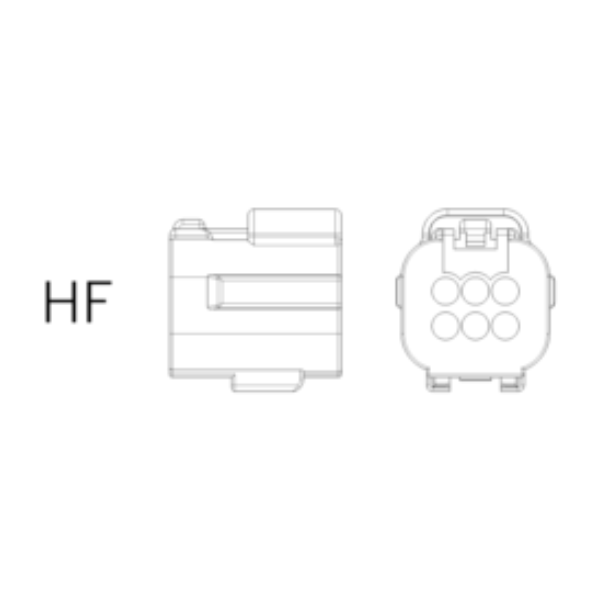 Ersatzstecker HF 6-polig-bl