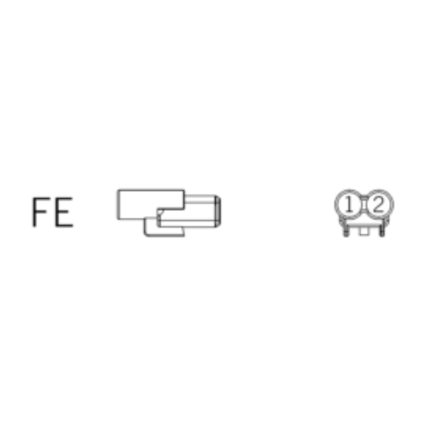 Ersatzstecker FE 2-polig-nt