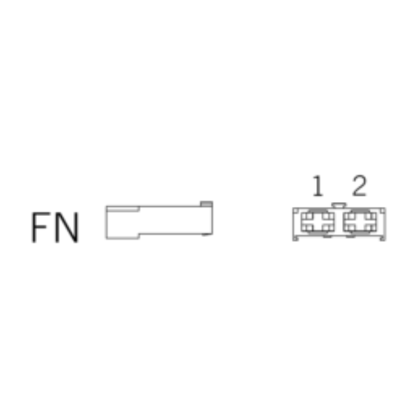 Ersatzstecker FN 2-polig-bl