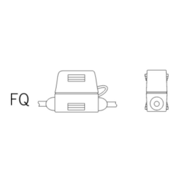 Ersatzstecker FQ 2-polig-bl