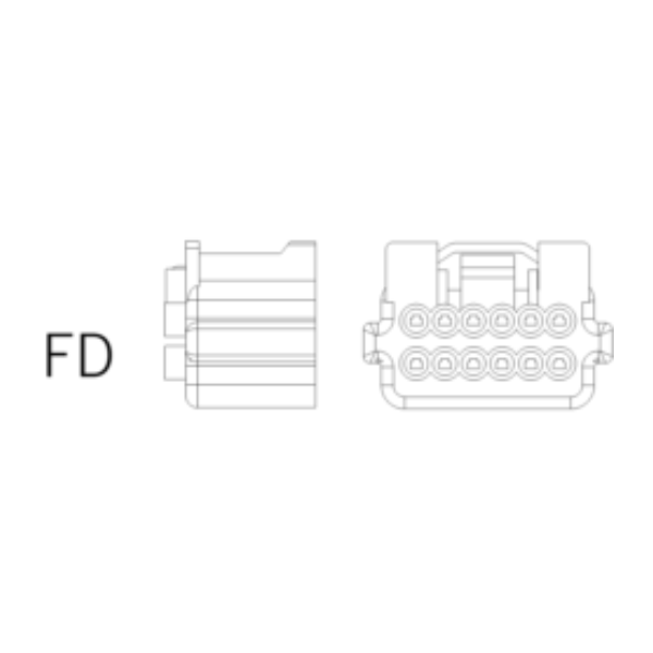 Ersatzstecker FD 12-polig-bl