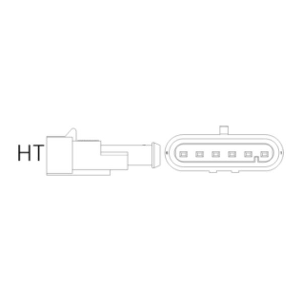 Ersatzstecker HT 6-polig-bl